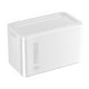 thumbnail image 2 of Caja de Papel Higiénico de Pared Impermeable, Estante Adhesivo Sin Taladro, Ventana Visual, Portarrollos de Plástico Totalmente Envueltos, Blanco o Gris, 20x12x11.5cm, 2 of 6