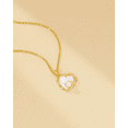 thumbnail image 7 of Molenia Mother of Pearl Necklace for Women, 14K Gold Plated Heart Pendant Necklace with Freshwater Pearl, Elegant Dainty Jewelry Wedding Birthday Anniversary Gifts for Her Women Mom Wife, 7 of 7