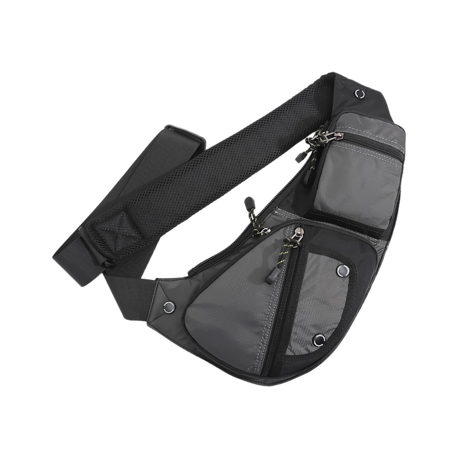 Waterproof Crossbody Sling Bag for Men & Women, Anti-Theft Chest Pack with Multiple Pockets for Travel, Commuting, Sports, and, Gray, by IHXORA
