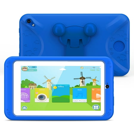 【Upraded】Kids Tablet, 7 Inch Android 6.0 with 1GB RAM 8GB ROM Dual Camera WiFi USB Kids Software Edition Kids Tablet PC, Safety Eye Protection, Best Gift for