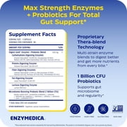 Enzymedica Digest Gold + Probiotics, Digestive Enzyme Supplement for Women & Men, Enzyme and Probiotic Supplement for Digestion, Gut Health Support, Helps Gas & Bloating, Vegetarian - 90 Capsules