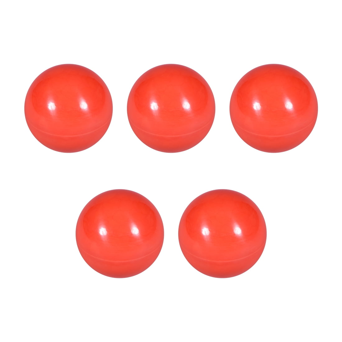 Uxcell 5Pcs Thermoset Ball Knob M12 Female Thread Machine Handle 40mm Dia Red