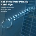 thumbnail image 4 of 1 Set Car Temporary Parking Card Music Note Shape Rhinestone Car Park Phone Number Card Plate Automobile Accessories, 4 of 10