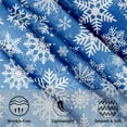 thumbnail image 3 of Winter Blue Snowflakes Round Tablecloth Blue and White Round Christmas Table Cover 60 Inch Washable Xmas Holiday Table Cloth for Home Kitchen Dining Room Patio Picnic Party Indoor Outdoor Decor, 3 of 6