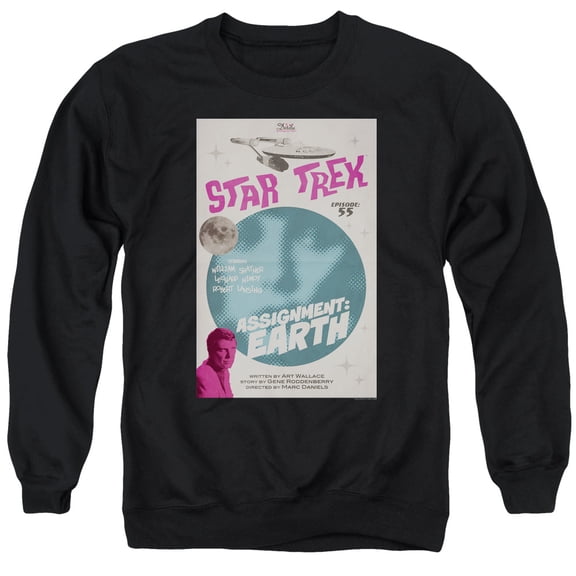 Star Trek Tos Episode 55 Adult Crewneck Sweatshirt Black