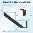 thumbnail image 4 of Bingirl 2-Pack 2-Step Heavy-Duty Steel Stair Riser - Metal Stair Stringer with Reinforcing Support Legs for Indoor and Outdoor Steps, Includes a Pair of Gloves, 4 of 8