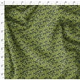 thumbnail image 4 of Soimoi Green Georgette Viscose Fabric Cat Animal Print Fabric by the Yard 42 Inch Wide, 4 of 5