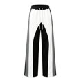 thumbnail image 4 of GERsome Men's Sweatpants Loose Fit Drawstring Waist Wide Leg Color Block Athletic Pants with Pockets, 4 of 5