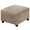 Khaki, variant on Clearance Under $20 Square Ottoman Ottoman Slipcover Square Footstool Protector Storage Stool Ottoman Stretch With Elastic Bottom Feature Real Velvet