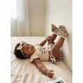 thumbnail image 2 of AceBaby Infant Baby Girl Summer Leopard Print Skirt 3Pcs Outfit Set for 0-18M,95% Cotton, 2 of 9