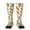 2 Black-2, variant on Cartoon Carrot print thigh-high socks, crafted for both men and women with a stretchy, high-opaque design perfect for daily wear