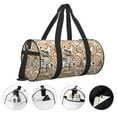 thumbnail image 5 of Gaeub Floral Paisley Lightweight Travel Cylinder Bag Gym Tote Bag Sports Training Duffle Bag with Pockets and Straps, 5 of 8