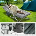 thumbnail image 6 of ABORON Oversized XXL Folding Sleeping Cots for Adults, 900lb Loading Double-Layer 1200D, Heavy Duty Guest Bed W/2 Sided Mattress & Carrying Bag, 78" L x 32" W x 18" H, 6 of 12