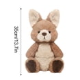 thumbnail image 3 of Kangaroo Plush Stuffed Animal Soft 13.7 Inches Tall Detailed Realistic Wallaby Figure for Bedroom Decor and Animal Lover Gifts, 3 of 6