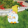 thumbnail image 3 of Milue Gnome Yard Stake Easter Yard Signs Gnome Shape Decorative Garden Stakes, 3 of 7
