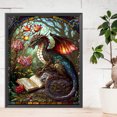thumbnail image 1 of Cuadros Decorativos 5D DIY completo redondo taladro parcial AB diamante pintura arte dragón decoración 45*55CM DQrwqpou  embutido en tela, 1 of 9