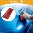 thumbnail image 2 of Red 3D Carbon Fiber Car Wrap Film 15ft x 5ft Vinyl Wrap Cover 5.5mil 1 Pc Universal, 2 of 7