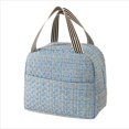 thumbnail image 3 of Hvmvliv Lunch Box Bag Pu Portable Lunchbox Bag Portable Lunch Box Bag For Office Workers Daily Meals Portable Lunch Bag Blue, 3 of 9