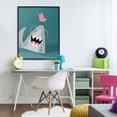 thumbnail image 3 of Stupell Industries Cottage The Friendliest Shark Black Framed Giclee Art, 24 x 30, by Rachel Nieman, 3 of 8