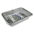 thumbnail image 2 of Home Plus 6392138 10.62 x 14.43 in. Durable Foil Lasagna Pan with Lid - Silver- pack of 12, 2 of 2