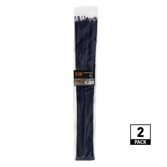 TR Industrial Attaches de Câble Multi-Usages Résistantes aux UV Noires, 36 Pouces, Lot de 100