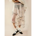 thumbnail image 4 of Michellecmm Women Sheer Tulle Skirt Casual Summer Irregular Layered Ruffled Elastic Skirt for Beach Vacation Club Streetwear, 4 of 9