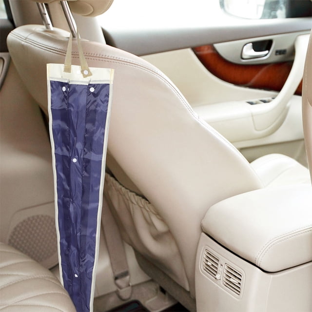 TABLZONE 4Pcs Dark Blue Car Umbrella Storage Bags with Tear Resistant Fabric for Back Seat