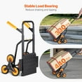 thumbnail image 4 of Stair Climbing Cart Heavy Duty Folding Hand Truck Dolly 440 lbs 6 Wheels, 4 of 12
