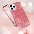 thumbnail image 3 of for iPhone 14 Pro Max Bling Glitter Case for Women Cute Diamond Rhinestone Shiny Sparkly Acrylic Sticker Back Plating Metal Bumper Frame Edge Protective Cover Fashion Luxury Rose Gold, 3 of 7