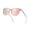 Pink Frame/Pink Lens, variant on Women's Polarized Trendy Sunglasses with Mirrored Lens & UV400 Protection