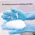 thumbnail image 4 of Typpkmm Pet Grooming Cleaning Gloves with Dog Bathing Shampoo Glove Scrubber, 4 of 7