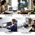 thumbnail image 4 of Blackview Laptop Screen Extender 16.1 Inch, Portable Monitor for Laptop with 360°Rotatable Magnetic Stand, FHD 1200P IPS Travel Monitor Laptop Screen, Plug&Play VESA/HDMI/Type-C for Wins/Mac/Android, 4 of 12
