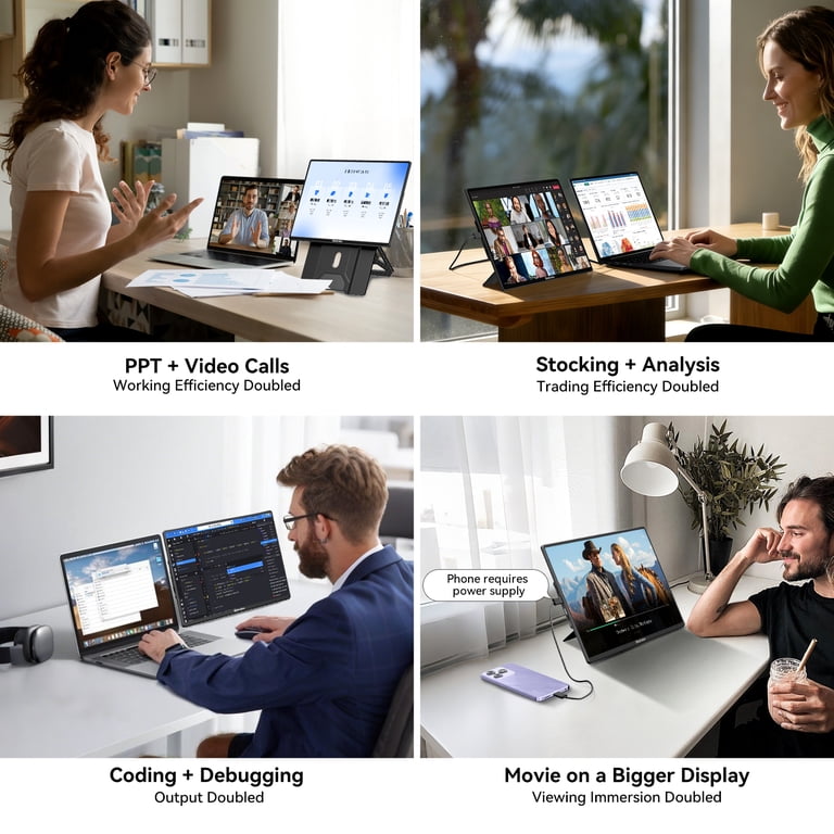 Blackview Laptop Screen Extender 16.1 Inch, Portable Monitor for