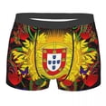 thumbnail image 3 of Portugal Map Flag Underwear Men Stretch Boxer Briefs Shorts Panties Soft Underpants For Male, 3 of 7