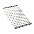 thumbnail image 2 of Escurridor de platos,Organizador de escurridor para fregadero de cocina,Escurridor de platos plegable de acero inoxidable,Escurridor de platos para 60cmx32.5cm, 2 of 8