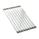 thumbnail image 2 of Escurridor de platos,Organizador de escurridor para fregadero de cocina,Escurridor de platos plegable de acero inoxidable,Escurridor de platos para 60cmx32.5cm, 2 of 8