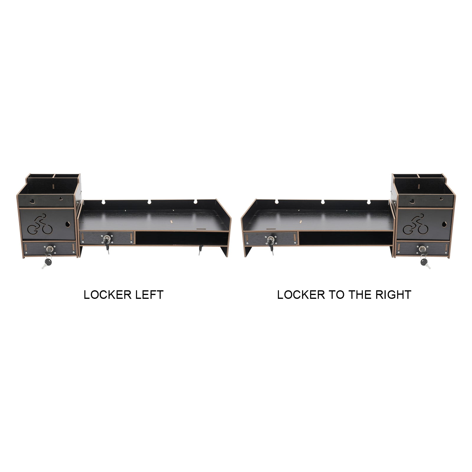 TFCFL Rectangle Desktop Monitor Stand Monitor Riser Computer Monitor Booster Stand with Storage Organizer