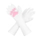 thumbnail image 2 of Guantes de peluche con forma de garra de gato, ideales para Halloween, cosplay, para hombres, mujeres, carnaval, adultos y adolescentes. Blanco, 2 of 9