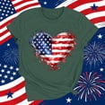 thumbnail image 5 of Pxxlle Fourth of July Shirts for Women Funny USA Flag Graphic Tees Patriotic Short Sleeve T Shirts Independence Day Crewneck Tshirt XXL, 5 of 7