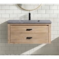 thumbnail image 6 of Ari Kitchen & Bath Kane 36" Floating Solid Wood Bathroom Vanity in Weathered Fir, 6 of 11