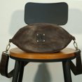 thumbnail image 1 of Gris oscuro-Nuevo bolso de rugby de piel de Caballo Loco para hombre, cartera pequeña de piel auténtica oblicua vintage, bolso de un solo hombro, cartera informal de piel de vaca Bolso de pecho para, 1 of 5