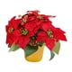thumbnail image 2 of Nochebuena roja,Decoración navideña de planta de flor de pascua artificial navideña,Flor artificial de planta de flor de pascua roja en maceta,Decoración De Chimenea De Oficina De Centro De, 2 of 9