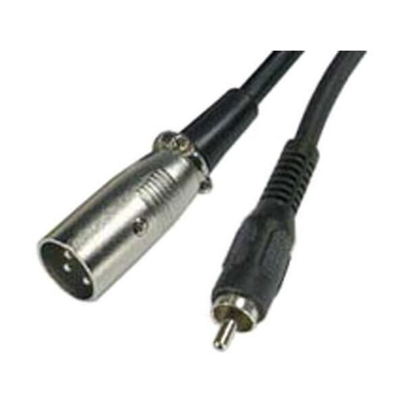 12 ft. 3P XLR Plug to RCA Male Audio Microphone Cord Cable