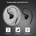 thumbnail image 4 of Hmusic Wired USB C Headphones, Metal Black Sports Earbuds, In Ear Hook Earphones with Microphone, 4 of 7