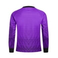 thumbnail image 2 of Zaldita Boys Padded Goalkeeper Jersey Goalie Shirts Adult Long Sleeve Soccer Jersey Training Uniform Purple 16, 2 of 5