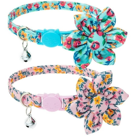 Floral Element: The theme of this cat collar is floral elements, full ...