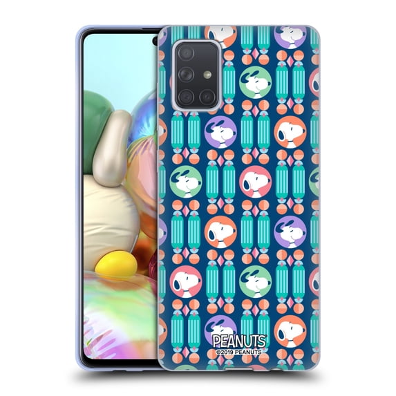 Head Case Designs Officially Licensed Peanuts Snoopy Deco Dreams Blue Pattern Soft Gel Case Compatible with Samsung Galaxy A71 (2019)