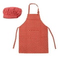 thumbnail image 1 of (Price/2 Sets) Toptie Colorful Cotton Canvas Kids Aprons and Hat Set, Party Favors (S-XXL)-REDDOT-XL, 1 of 7