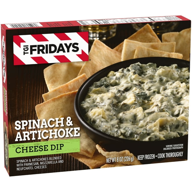 TGI Fridays Spinach & Artichoke Cheese Dip, 8 oz Box ...