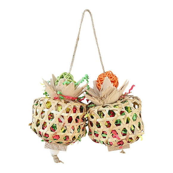 Xuanheng Bird Chewing Toys Bird Accessories Foraging for Finches Cockatiels Cockatoos